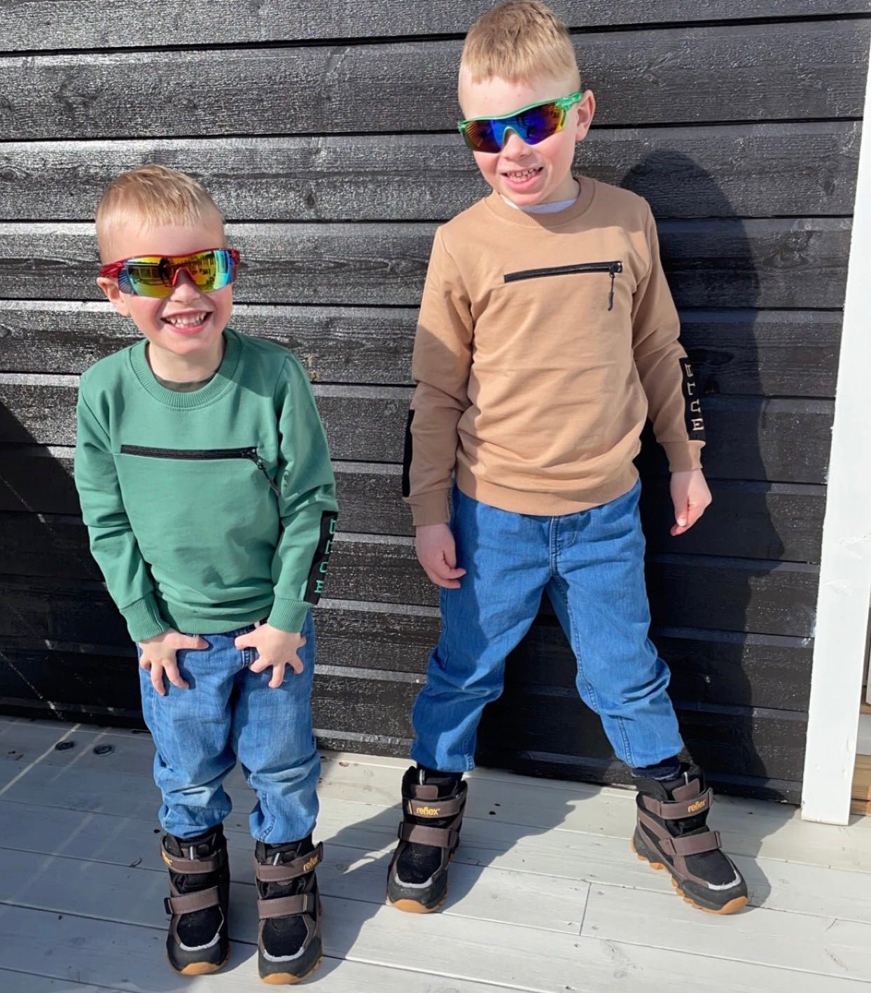 Genser med glidelåsdetalj 5-16 år - Familie4Ever