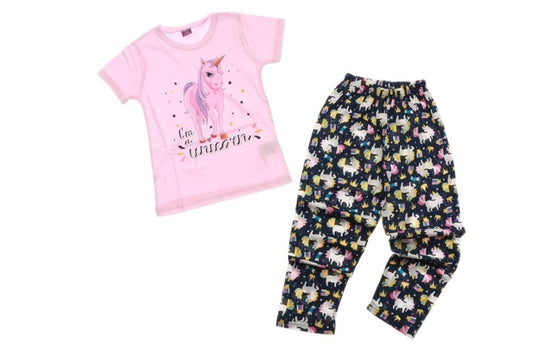 Sett - Pyjamas Unicorn 7-9 år - Familie4Ever