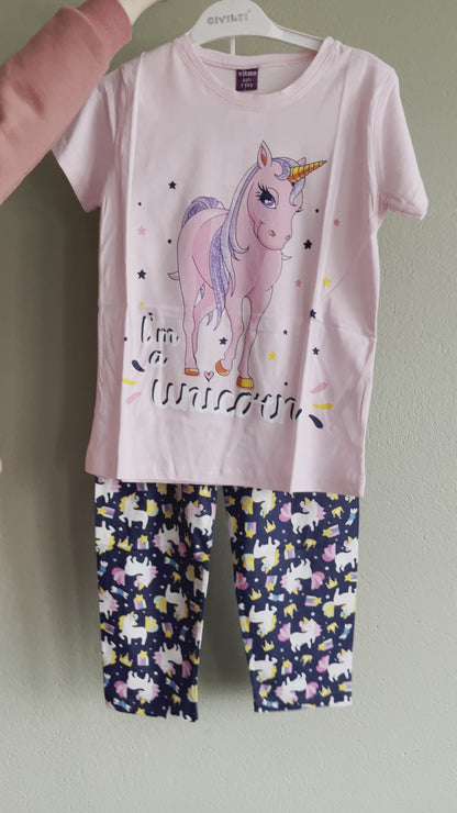 Set - Pajamas Unicorn 7-9 years